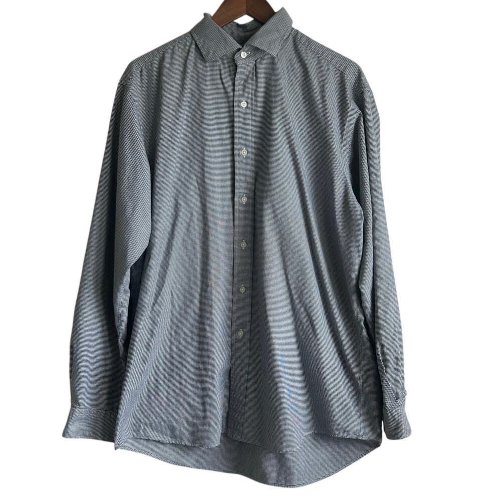 Polo Golf Mens Shirt L Westerton‎ Houndstooth Button Up Preppy Office Travel